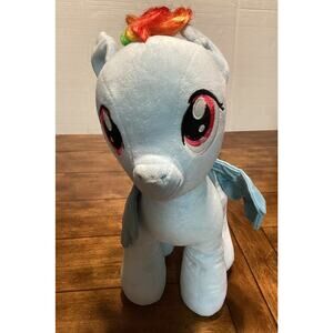 My Little Pony Sparkle Rainbow Dash Build A Bear 16" Blue Plush Stuffed Animal